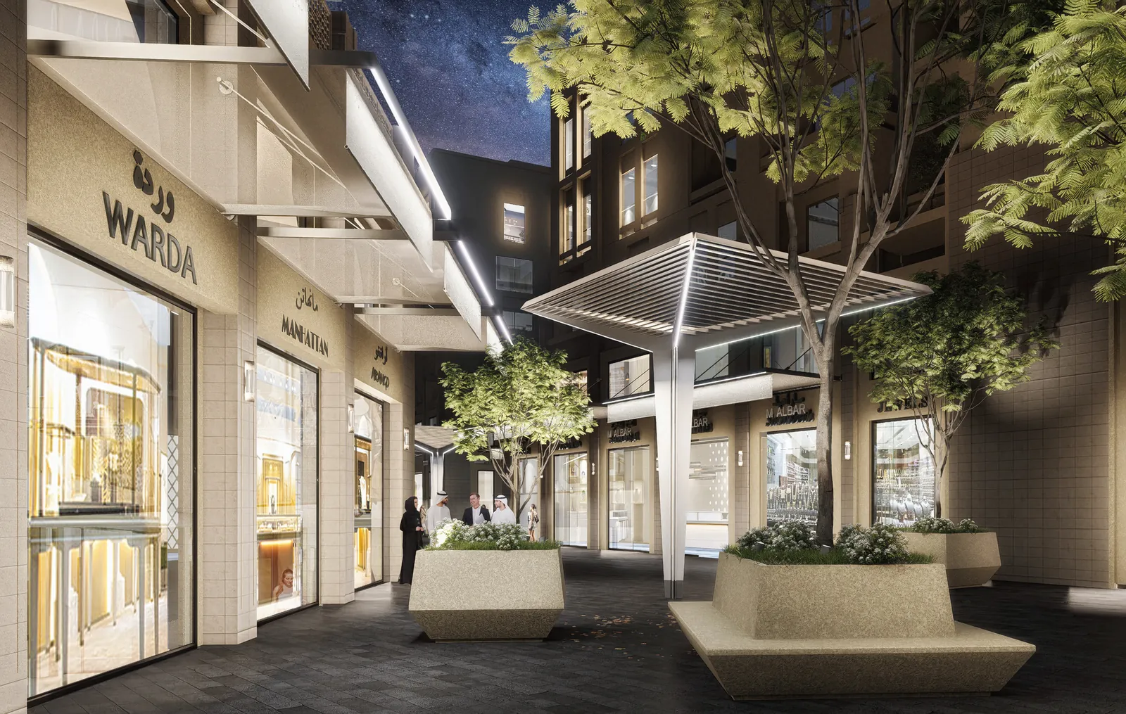 Gold Souq landscape enhancement render